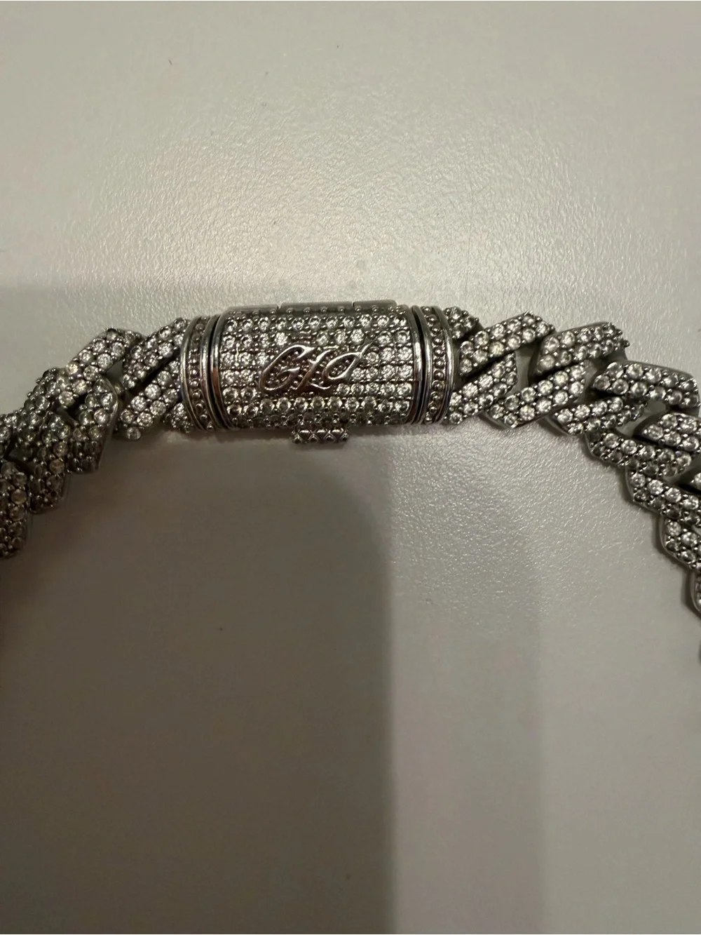 GLD Diamond Cuban Chain in White Gold - 8.5mm